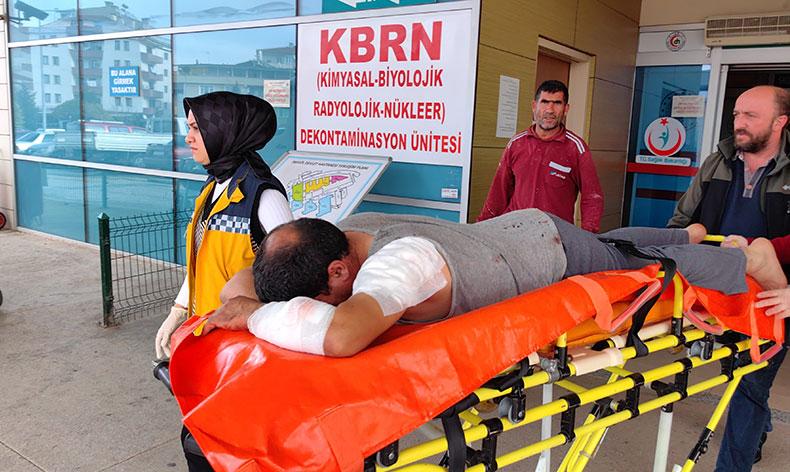 Bursa’da köpeğin saldırdığı inşaat işçisi yaralandı