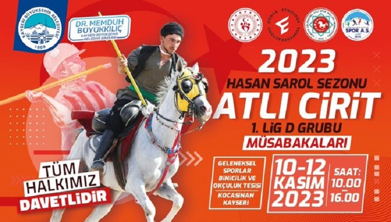 Kayseri Atlı Cirit Müsabakaları’na ev sahipliği yapıyor