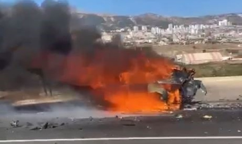 Yanan otomobilde 1 kişi hayatını kaybetti