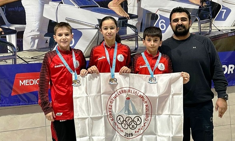 Körfezli sporcular Samsun’da kulaç attı
