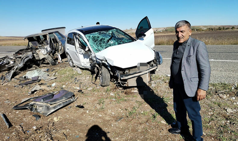 Diyarbakır’da iki otomobil çarpıştı: 2 ölü, 1 yaralı