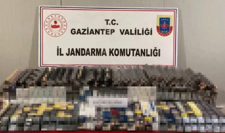 Gaziantep’te 41 bin TL değerinde kaçak sigara ele geçirildi