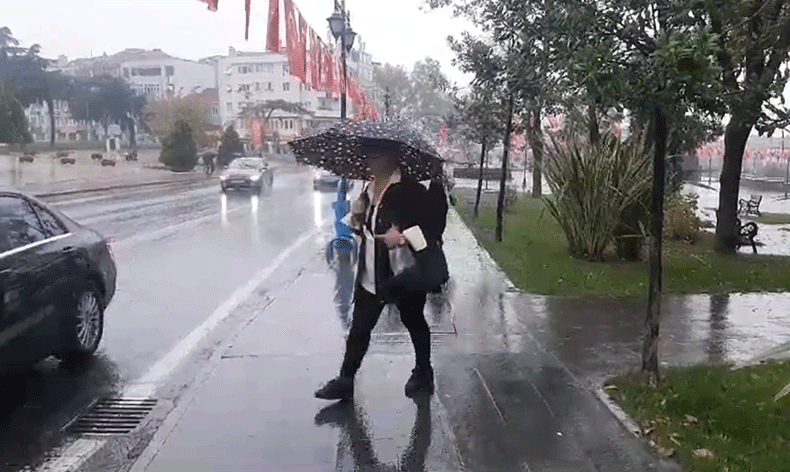 Tekirdağ’da sağanak yağış