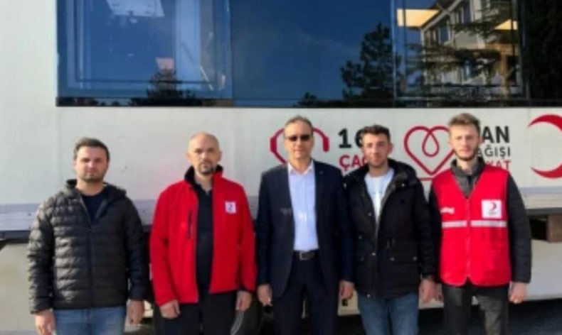 Emet’te Kızılay’a 60 ünite kan bağışı