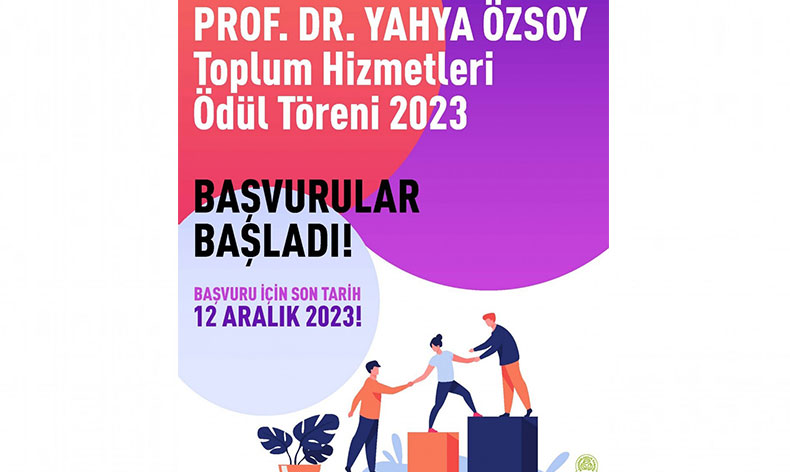Toplum Hizmetler Ödül Töreni’ne başvurular başladı