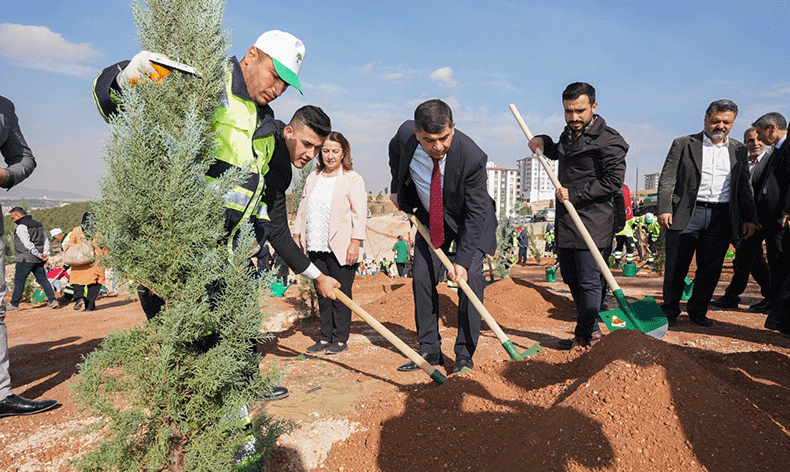Şehitkamil’in 27. Ormanına can suyu verildi