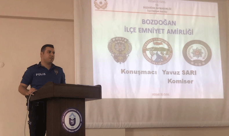 MYO öğrencilerine emniyetten konferans