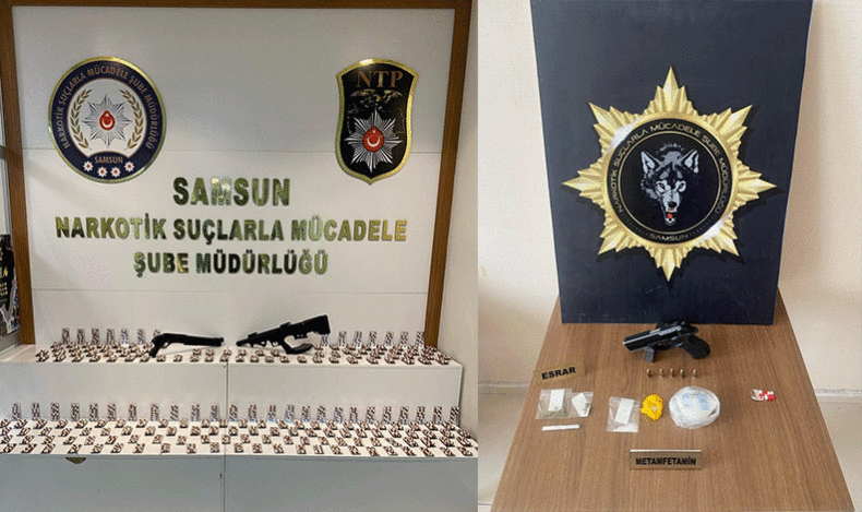 Samsun’da 3 ayrı uyuşturucu operasyonu: 12 gözaltı