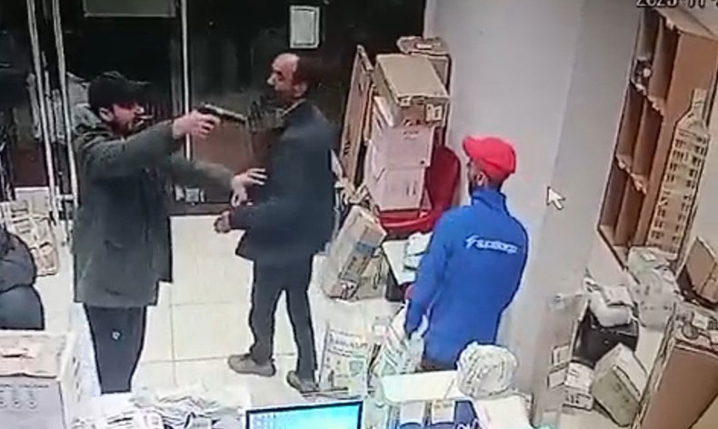 Kargo şubesinde dehşet anları