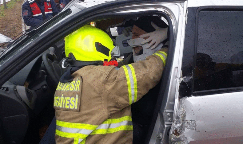 Bandırma – Bursa karayolu üzerinde trafik kazası: 1 yaralı