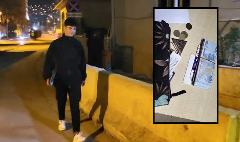 Bursa’da para dolu çantayı karakola teslim etti