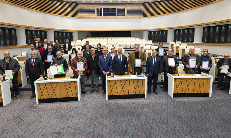 Meram’da toplu tapu dağıtım töreni yapıldı