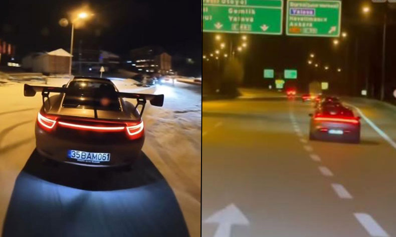 Uludağ’da drift atan sürücülere 81 bin lira ceza kesildi