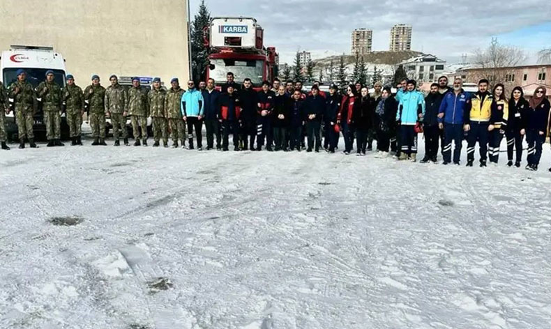 Bayburt’ta saha tatbikatı