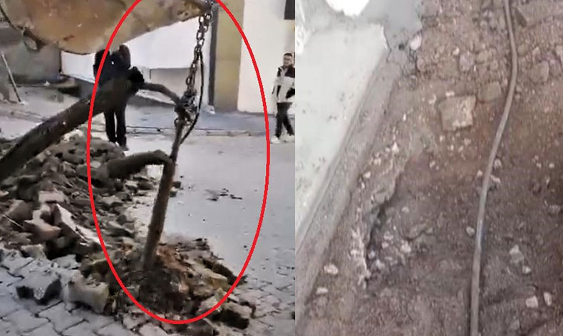 Yer altından kaçak elektrik çektiler