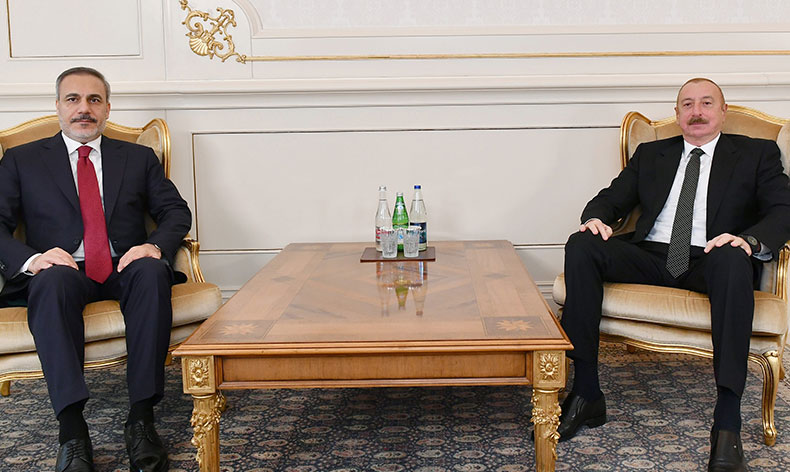 Bakan Fidan, Aliyev ile görüştü