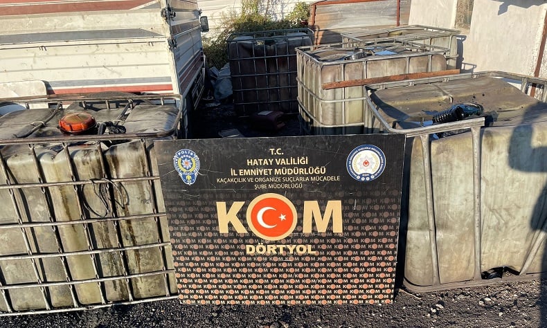 Payas’ta 3 bin 250 litre kaçak akaryakıt ele geçirildi