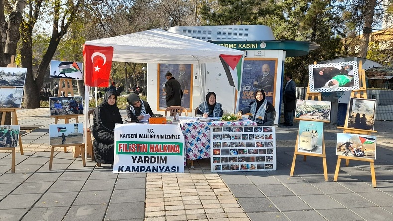 Kayserili kadınlardan Filistin’e Yardım Kampanyası