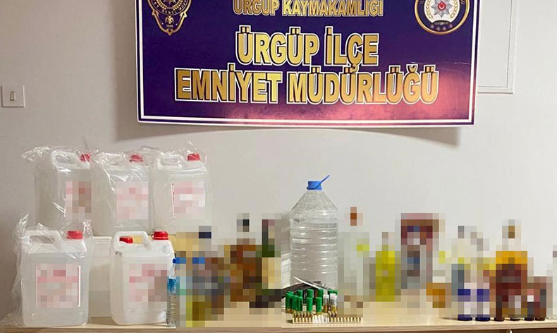 Nevşehir’de yılbaşı öncesi kaçak alkol operasyonu
