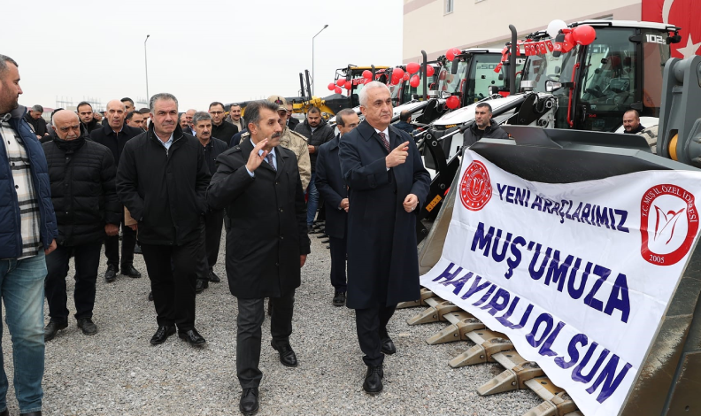 Muş’ta karla mücadele için 9 araç alındı