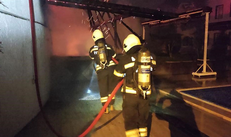 Bodrum’da apart otelde yangın