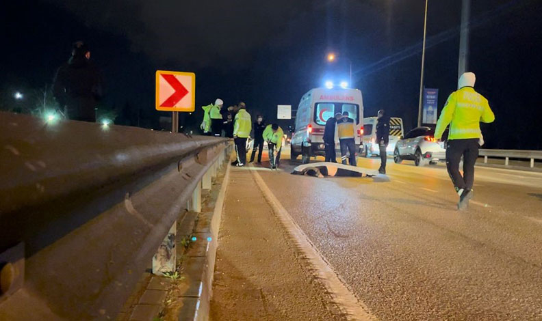 Şiddetli rüzgarda savrulan motosikletli hayatını kaybetti