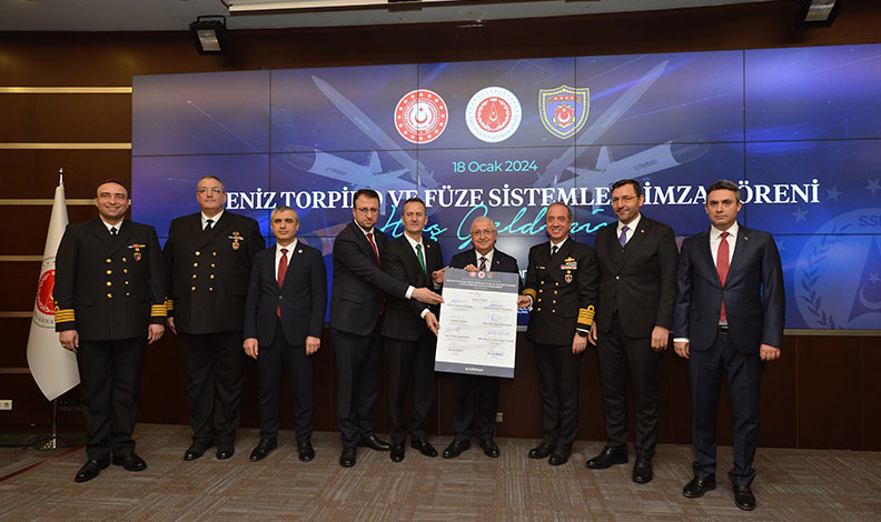 Deniz torpido ve füze sistemleri için imza töreni