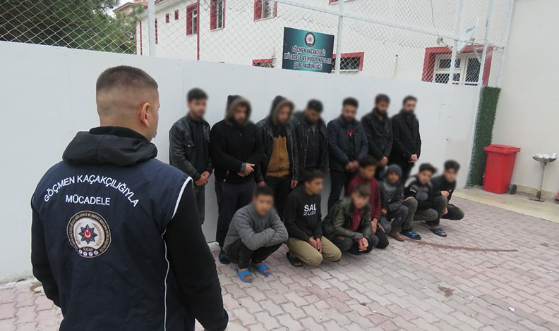 Konya’da 13 düzensiz göçmen yakalandı