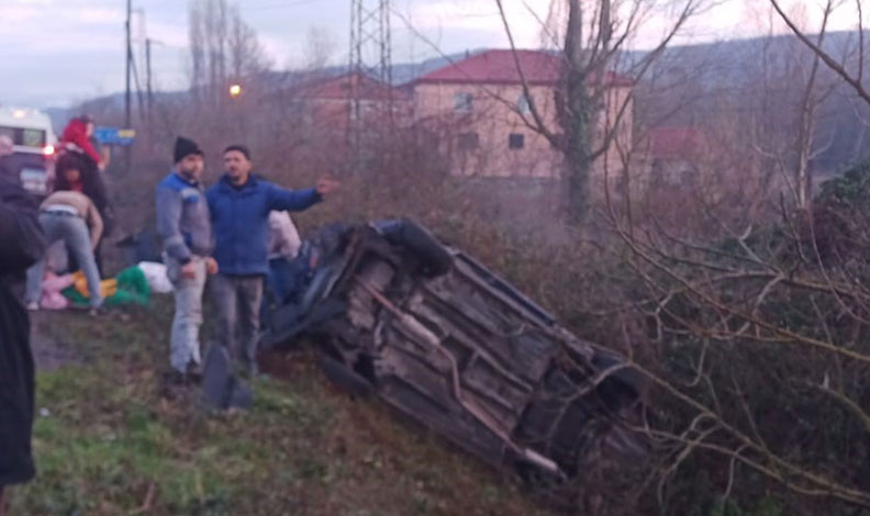 Otomobil şarampole uçtu: 1 yaşındaki bebek hayatını kaybetti