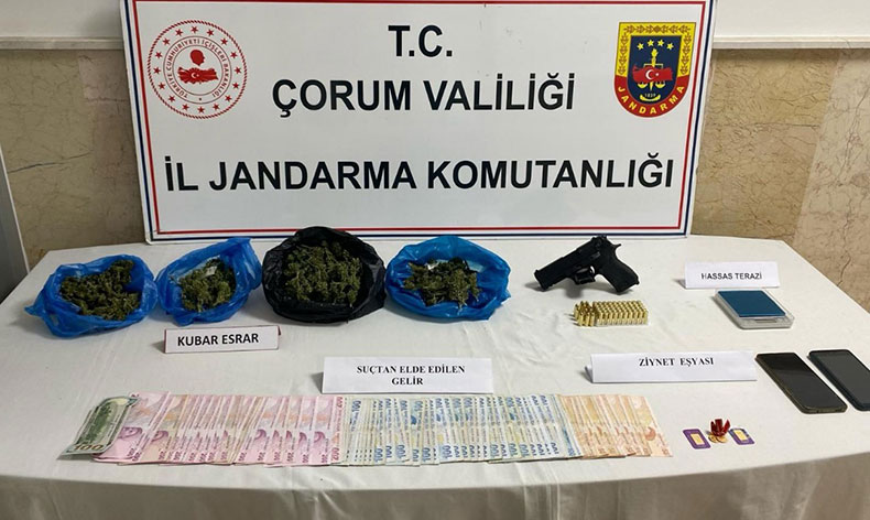 Çorum’da uyuşturucu operasyonu