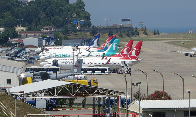 Trabzon Havalimanı 3,5 milyon yolcuya hizmet verdi
