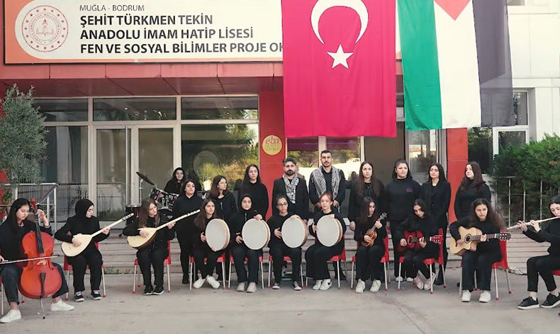 Filistinli çocuklar için söylediler