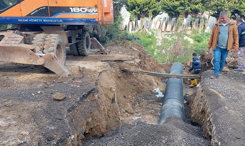 Bodrum Gündoğan’daki alt yapı sorunları çözülüyor