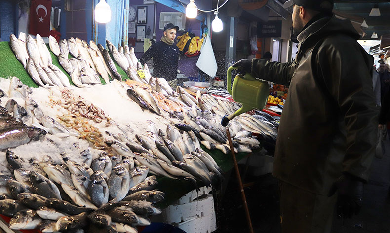 Hava şartları balık tezgahlarını etkiledi