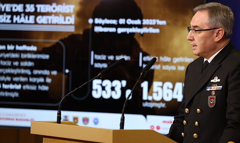 45 terörist etkisiz hale getirildi