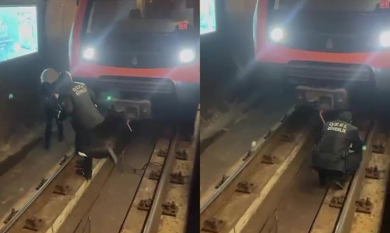 Metro’da intihar girişimi