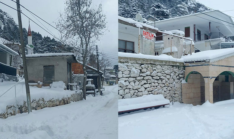 Toroslar’a yağan kar sevinci