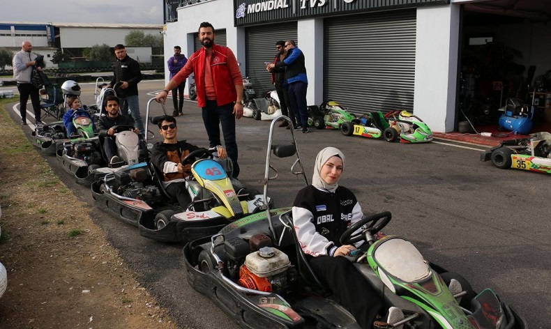 Nazilli go-kart pistinde gençler yarıştı