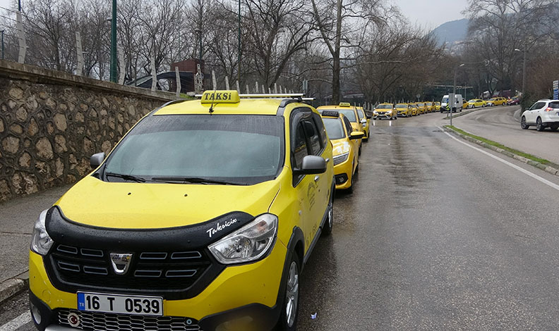 Bursa’da taksi ücretlerine zam