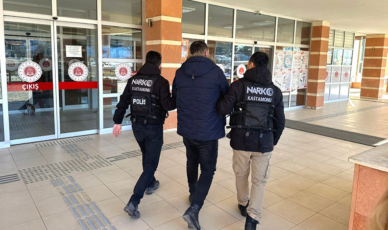 Uyuşturucudan hapis cezası olan şahıs tutuklandı