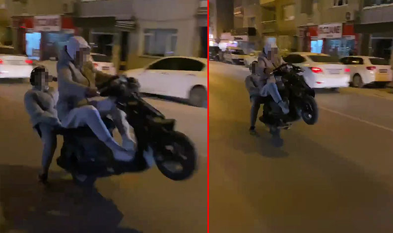 Motosiklet sürücüsünün ölümle imtihanı
