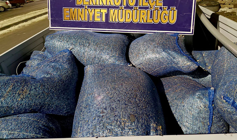 Çekirdek hırsızı ekiplerden kaçamadı