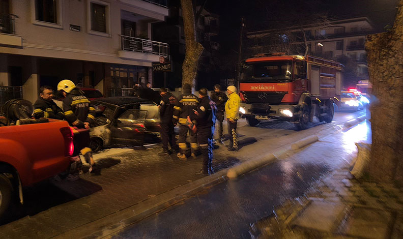 Milas’ta otomobil küle döndü