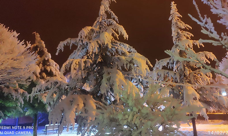 Hisarcık’ta kar yok, Karbasan köyünde 15 santimetre