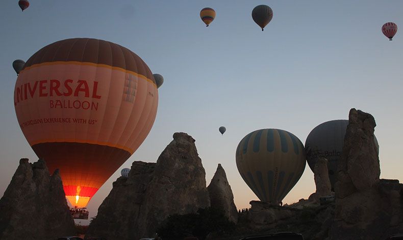 Kapadokya’da görsel şölen