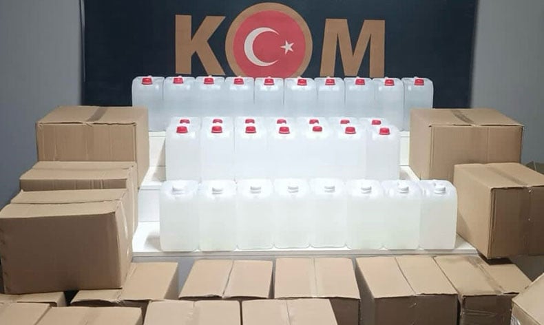 Sahte alkol üreten şahıslar yakalandı
