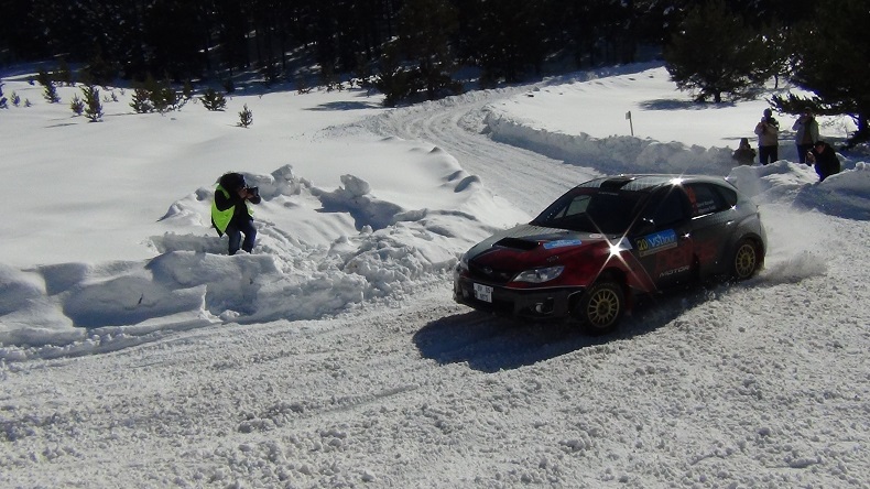 Kars’ta rallicilerin karla sınavı
