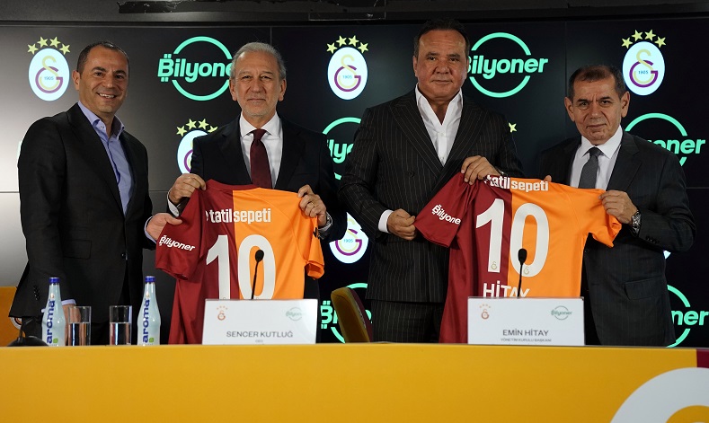 Bilyoner, Galatasaray Futbol A Takımı’nın forma sol kol sponsoru oldu