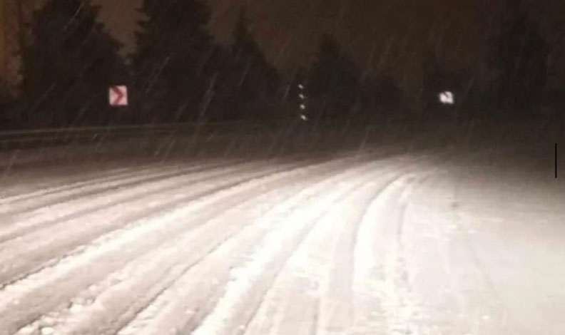 Kastamonu’nun yüksek kesimlerinde kar yağışı etkili oldu
