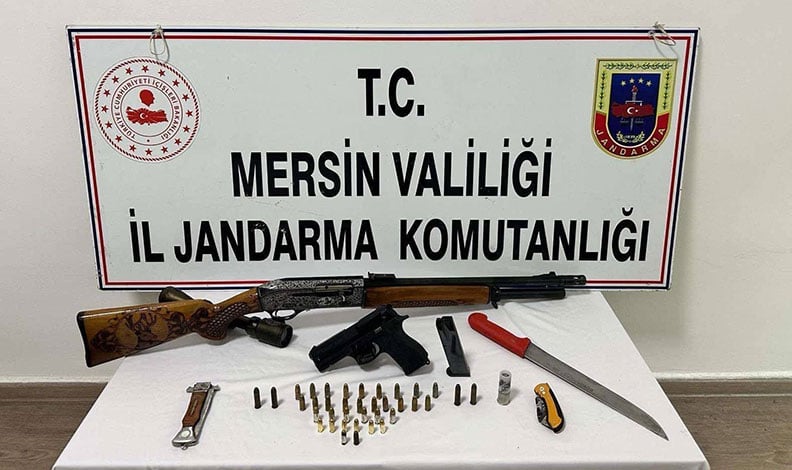 Mersin’de silah kaçakçılığı operasyonu: 4 tutuklama